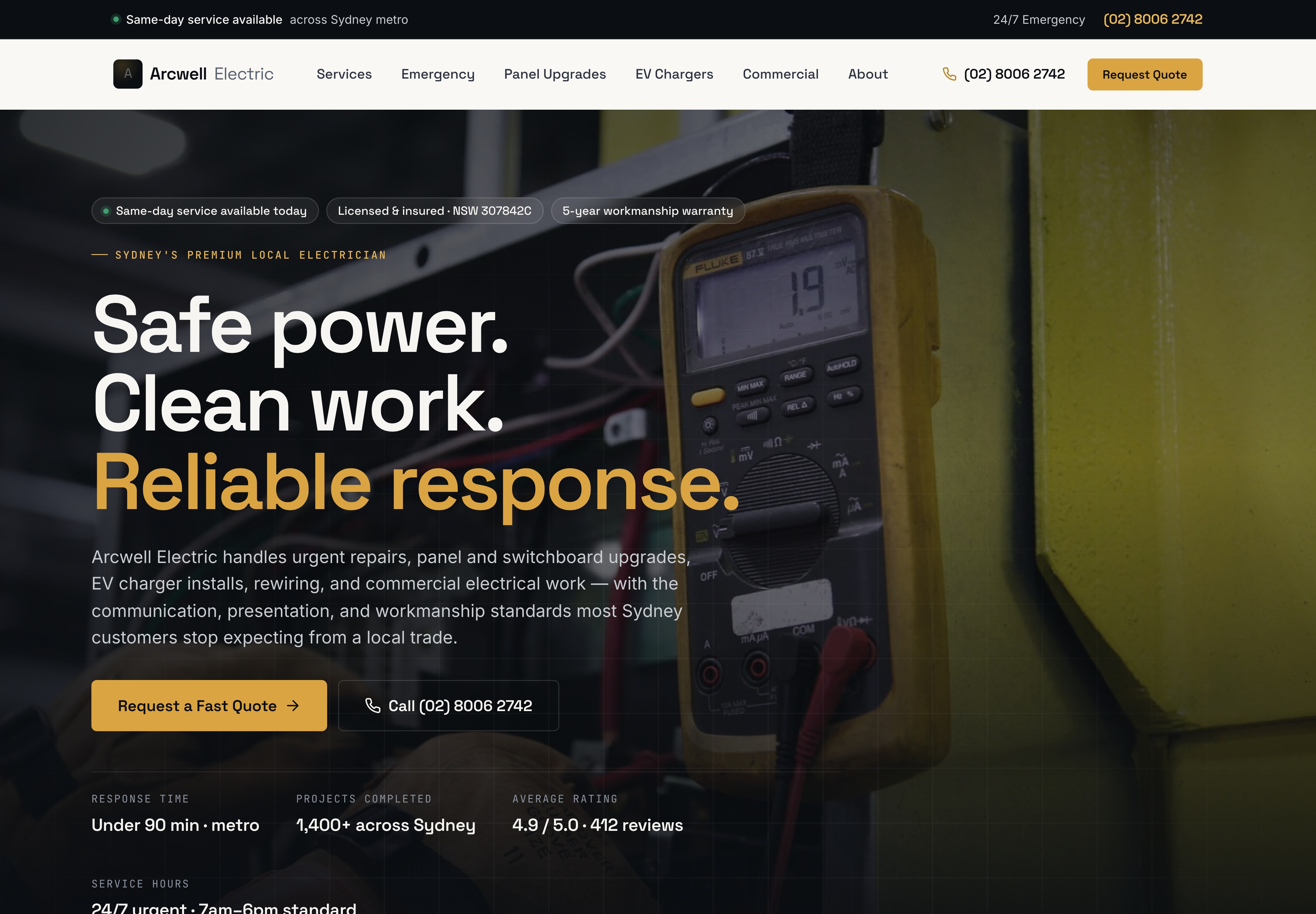 Arcwell Electric — Electrical · Trades